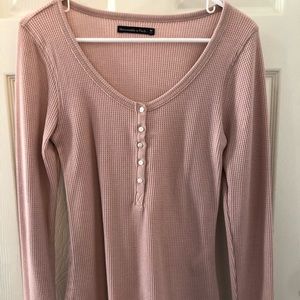 Abercrombie & Fitch Waffle Henley Top